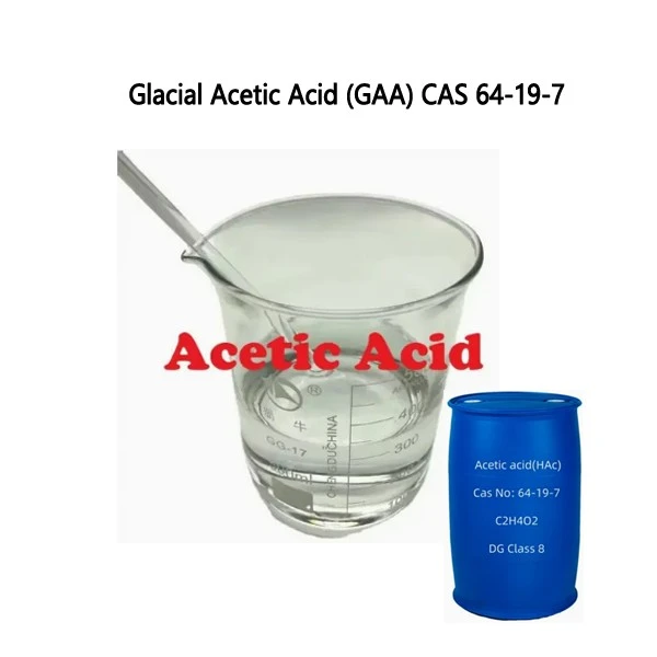 High Quality Glacial Acetic Acid (Gaa) CAS 64-19-7 Food and Industrial Grade