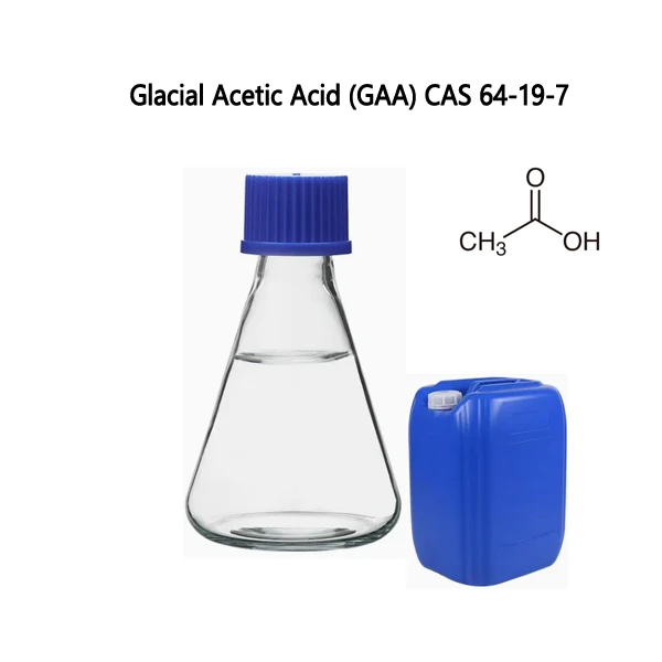 99.8% Isafswm Asid Asetig Rhewlifol (GAA) CAS 64-19-7 Cyflenwad Swmp Gradd Diwydiannol